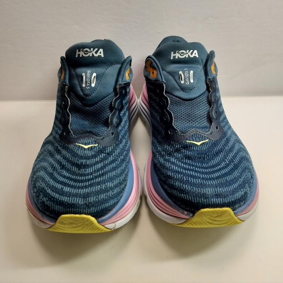 HOKA Gaviota 5 Blue Gray 1134235 Women Size 11B Pre-owned With Out Laces - Picture 3 of 14